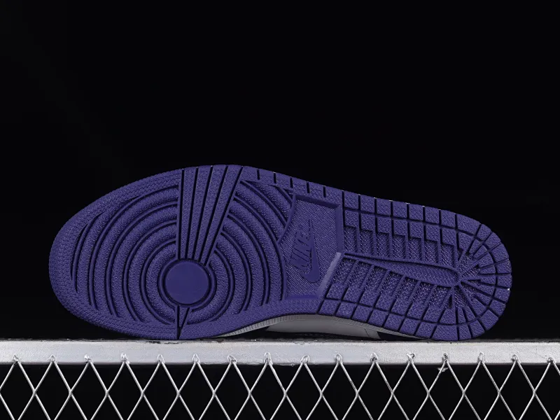 All categories Air Jordan Jordan series basketball shoes Air Jordan 1 Low Z version Air Jordan 1 Low AJ1 Joe 1 white and purple low-top cultural casual sneakers 553558-515